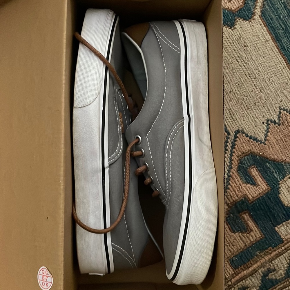 Vans Era 59 Gray with Brown trim Size 8.0 Men 9.5 Womens